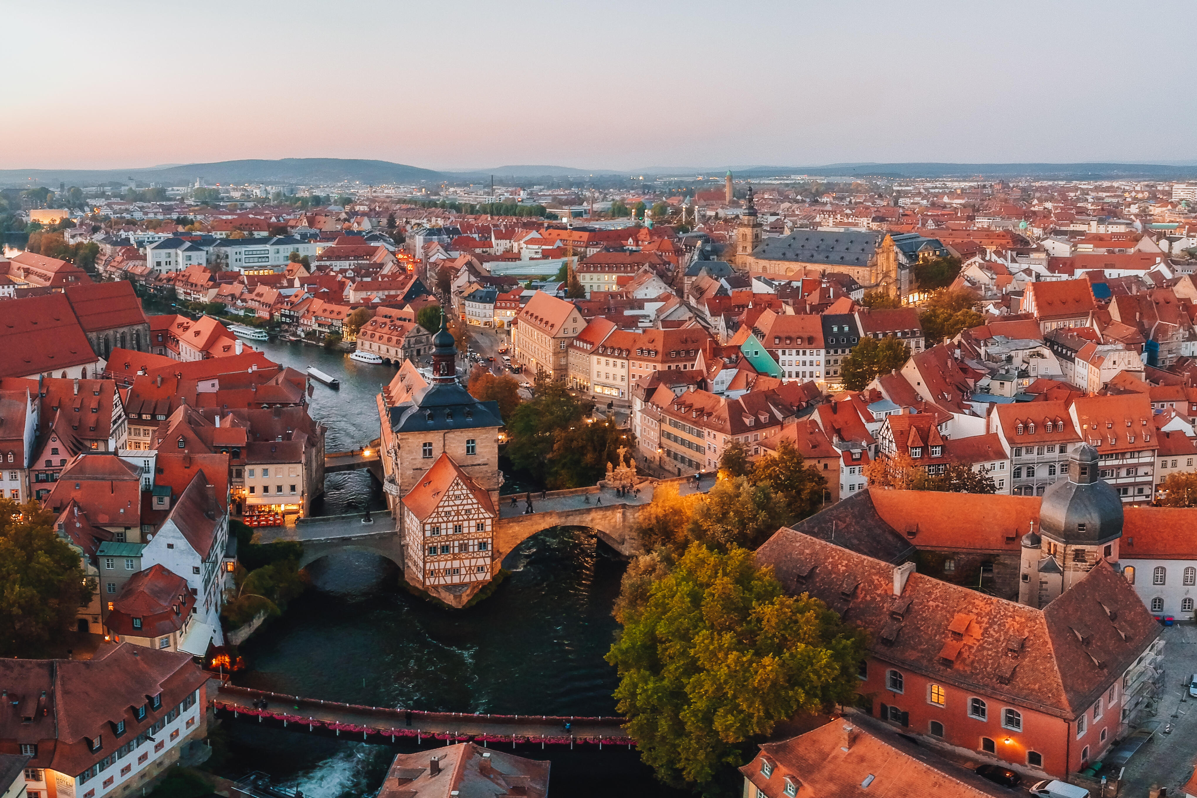 Panoramabild Bamberg Vogelperspektive